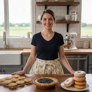 Vintage Floral Farmhouse Cottage Core Half Apron